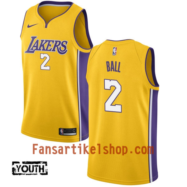 NBA Los Angeles Lakers Trikot Lonzo Ball 2 Nike 2017-18 Gold Swingman - Kinder NBA Los Angeles Lakers Trikot Lonzo Ball 2 Nike 2017-18 Gold Swingman - Kinder